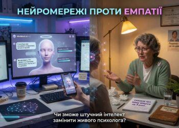 Нейромережі проти емпатії: чи зможе штучний інтелект замінити живого психолога?